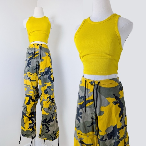 Rothco Camoflauge Pants Pockets Ties Paratrooper Fatigues Cargo Parachute - Picture 2 of 11